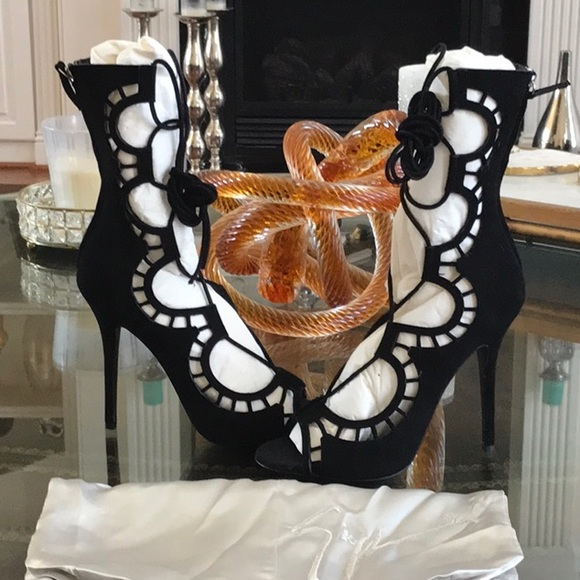 Giuseppe Zanotti lace up Suede gladiator heels - Picture 5 of 8